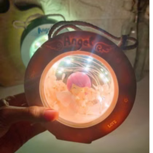 چراغ خواب فانتزی طرح فرشته با نور LED