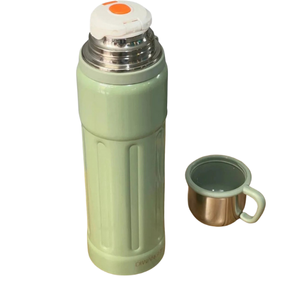 فلاسک فلزی 1000 میلی‌لیتری رنگی مدل Vacuum Cup با بند حمل